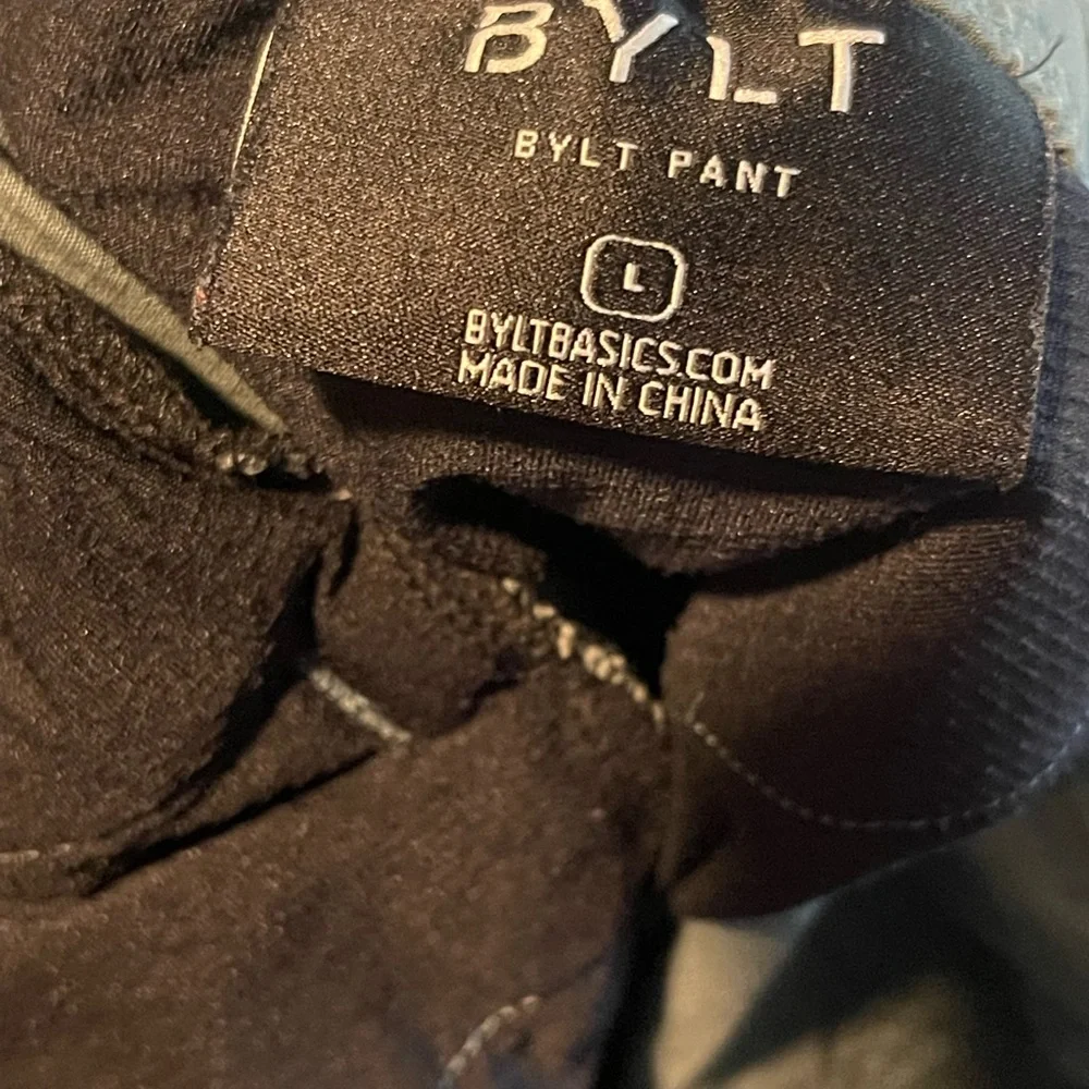 Bylt drawstring pants mens size large green‎ pre-owned condition